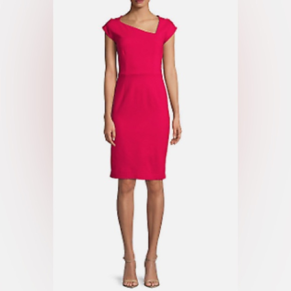 French Connection Pink Midi Dress